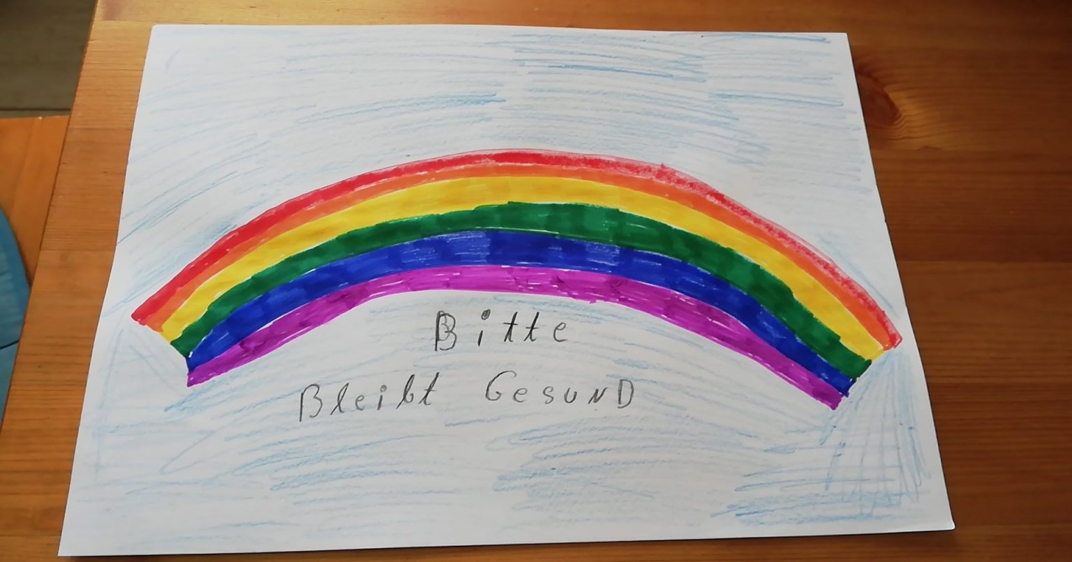 bleibt gesund RegenbogenMalaktion PaulKraemerSchule